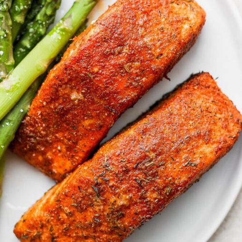 air fryer łosoś pieczony