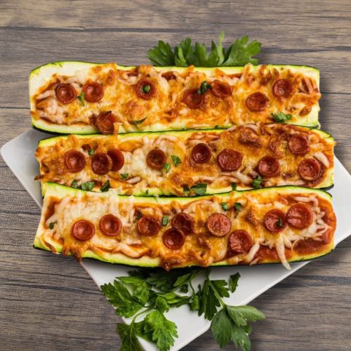 Nadziewane Pizzowe Cukinie z Air Fryer