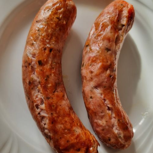 biała kiełbasa pieczona w air fryer