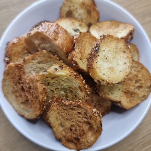 Chipsy z bajgla z Air Fryer