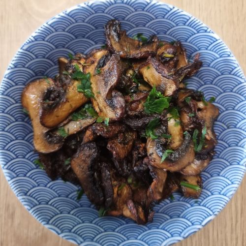 pieczarki z parmezanem z air fryer