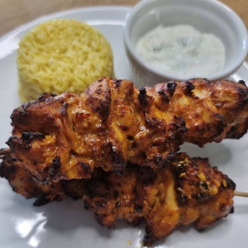 szaszłyk z kurczaka tandoori z air fryer