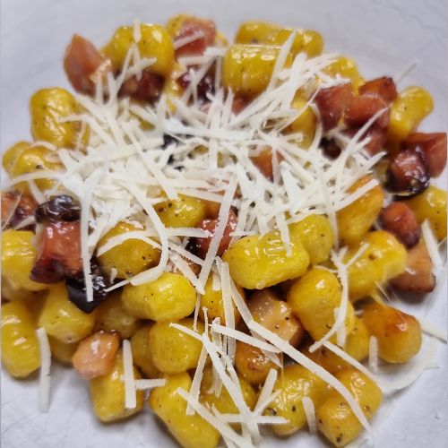 gnocchi carbonara z air fryer