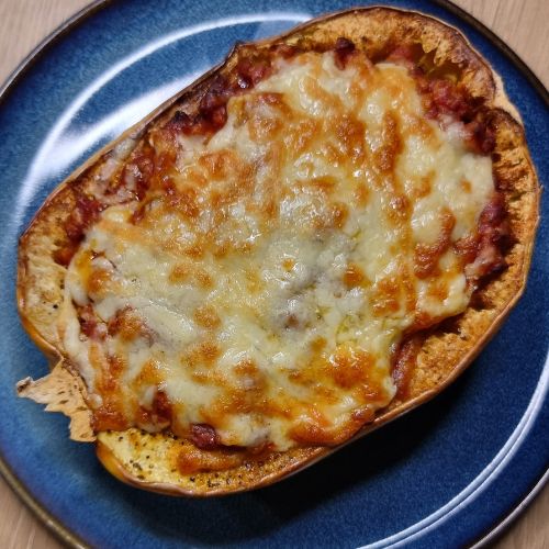 Dynia makaronowa faszerowana sosem bolognese z Air Fryer