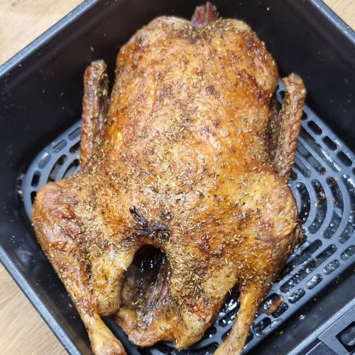 paczka pieczona w całości z air fryer