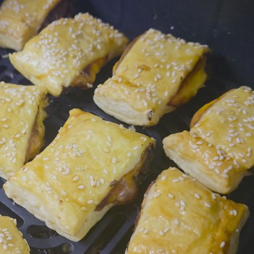frytkownica beztłuszczowa mini burgery z ciasta francuskiego