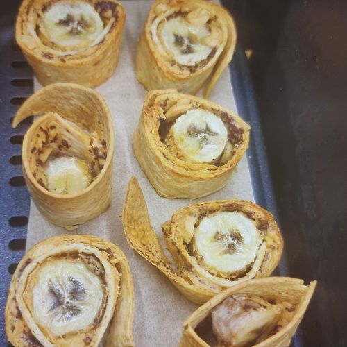 frytkownica beztłuszczowa tortilla bananowo-orzechowa