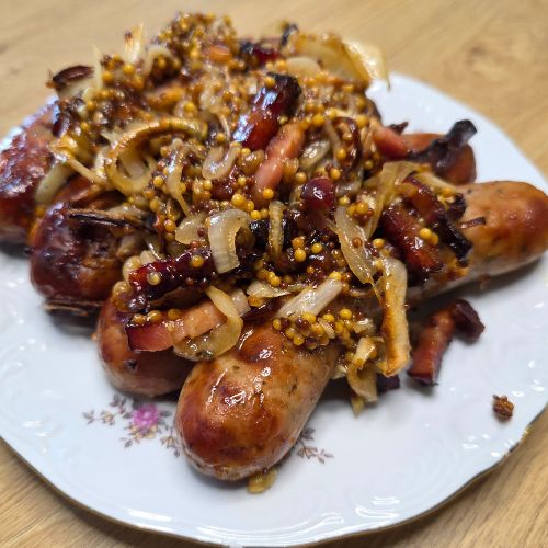 kiełbasa biała pieczona z air fryer