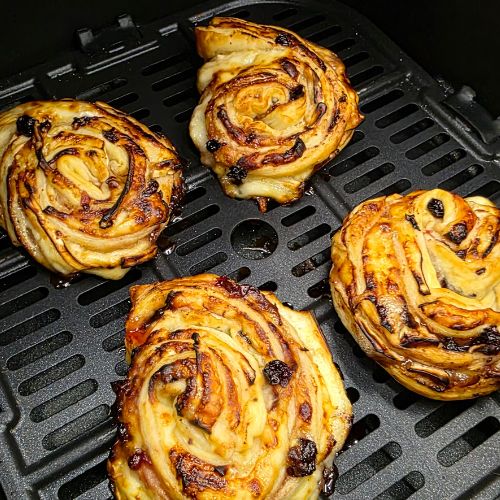 ślimaczki z ciasta francuskiego z airfryer