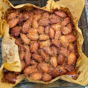 karmelizowane prażone migdały z air fryer