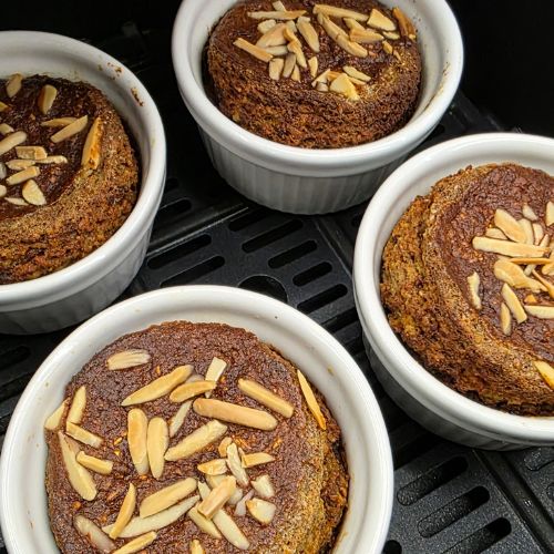 muffinki owsiane z bananem i daktylem z frytkownicy beztłuszczowej