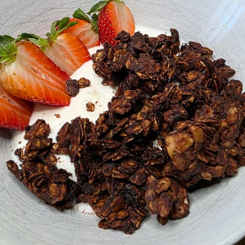 Bananowo-czekoladowa granola z air fryer