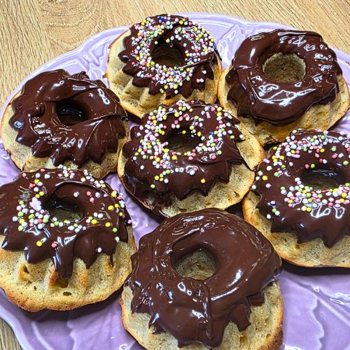 pączki bananowe w czekoladzie z airfryer